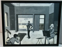 Artist Studio Tonal Gouache Interior Painting Session