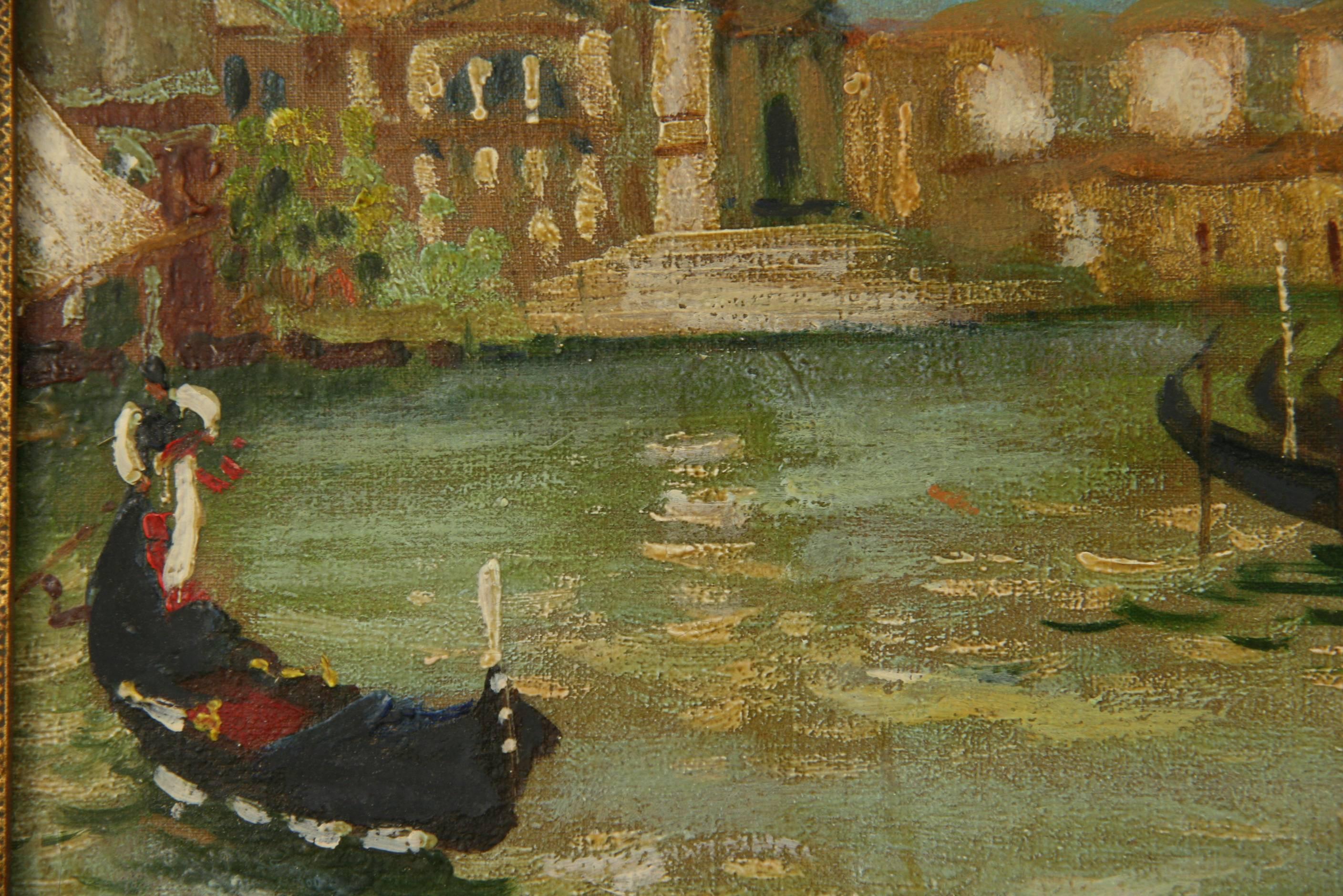 Grand Canal Venice - Painting by Lanza