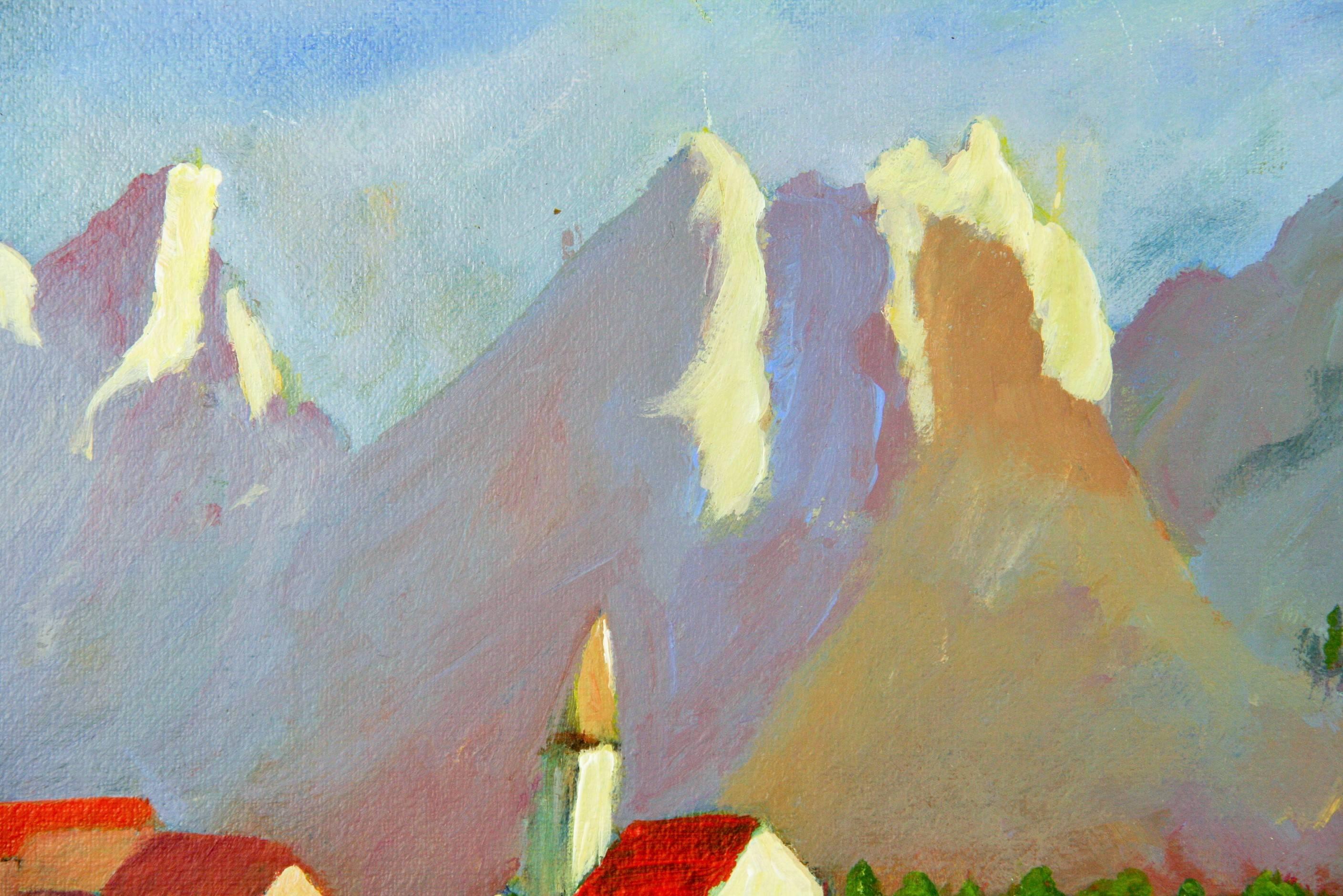 Alps Landscape Painting 2