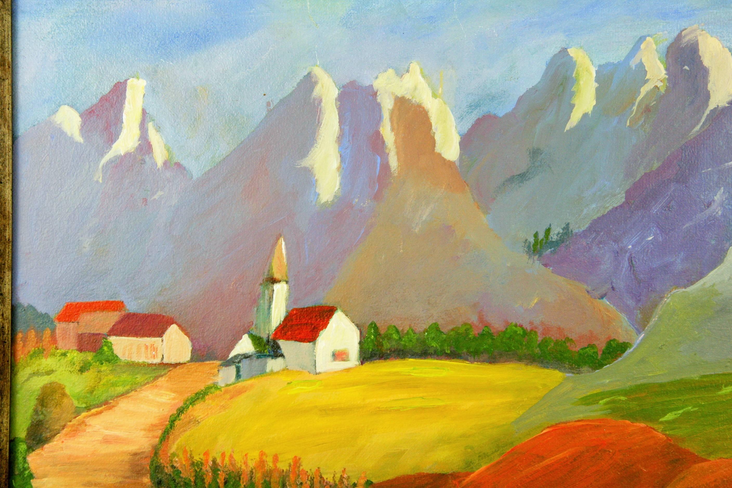 Alps Landscape Painting 3