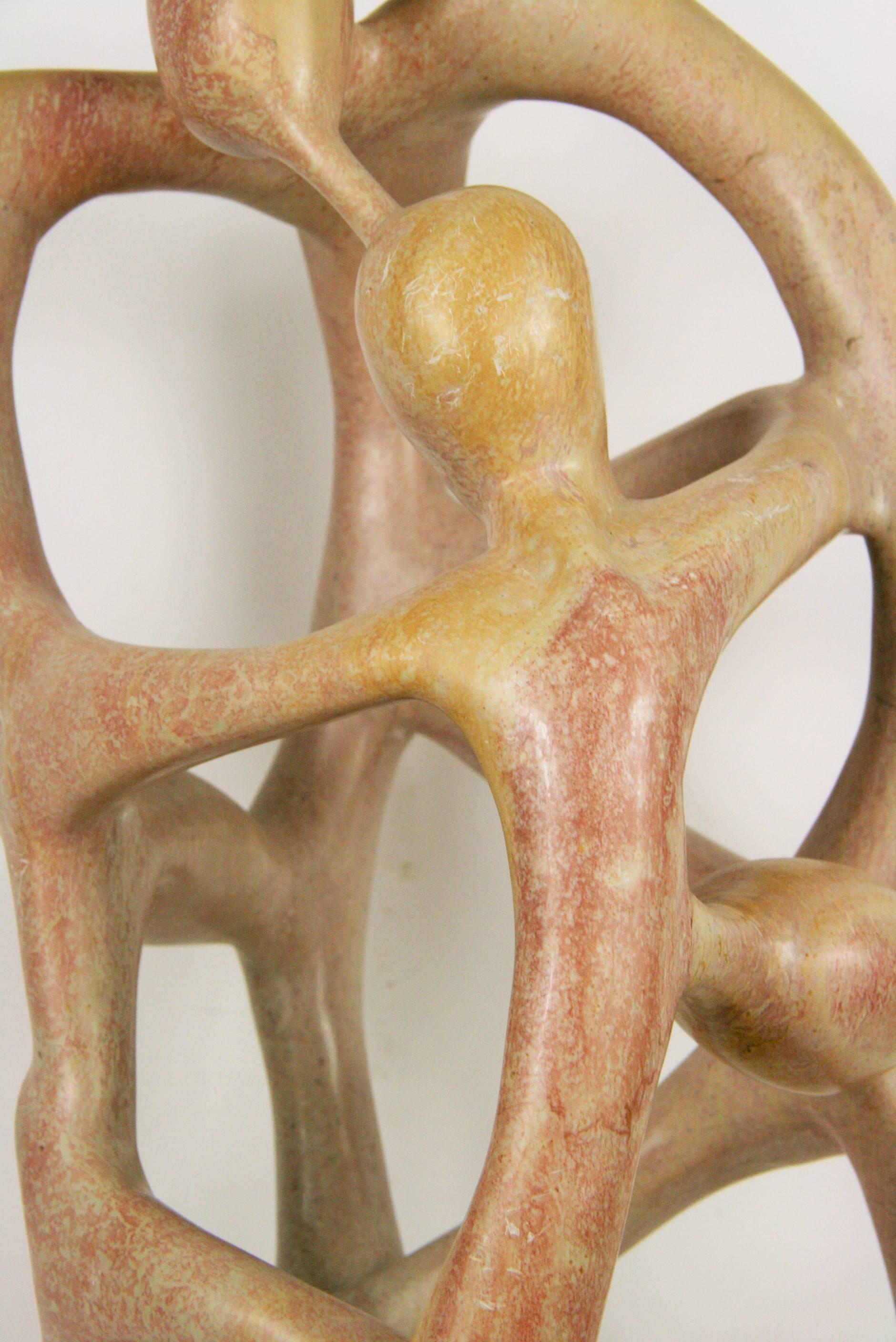 Abstract Mid Century Figural Stone Sculpure 1