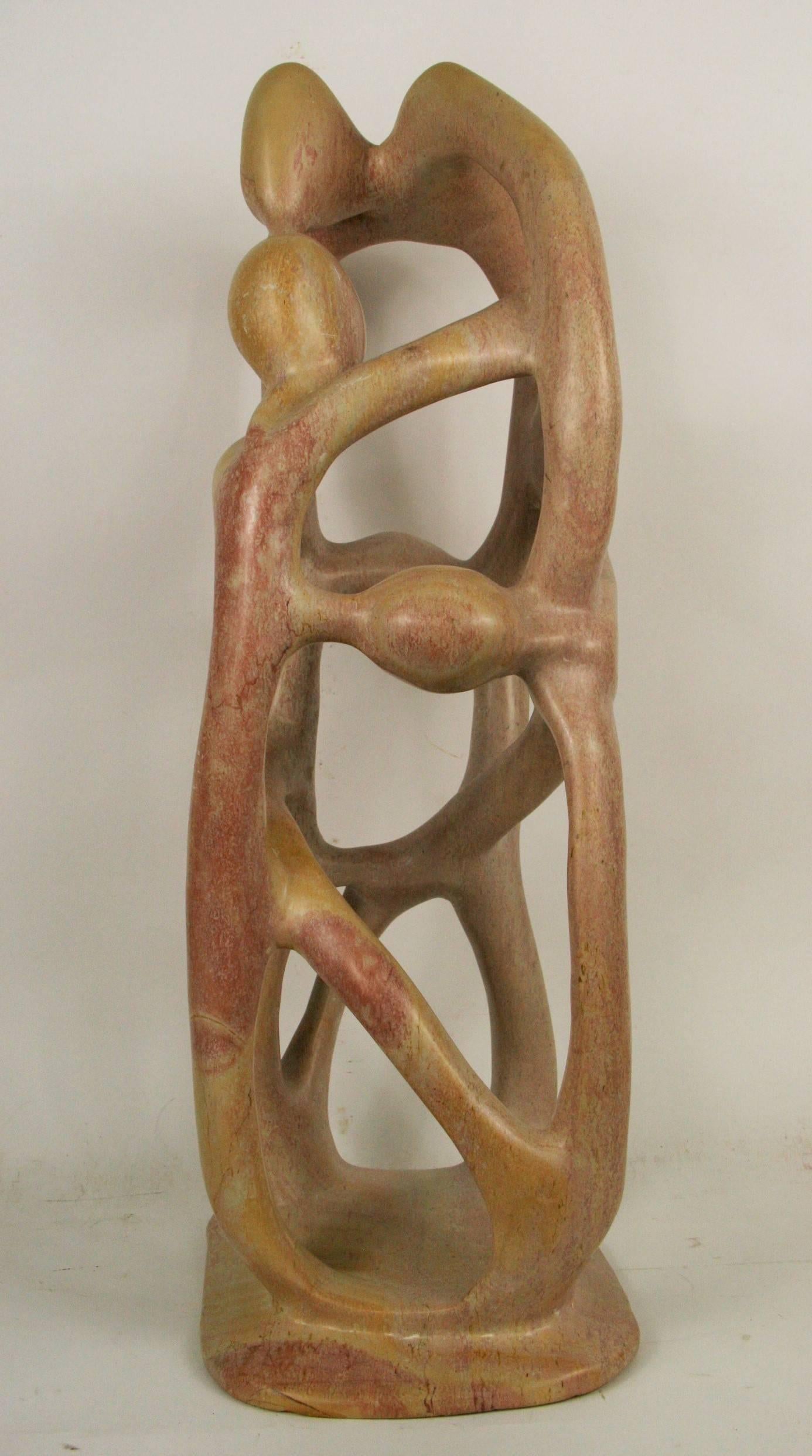 Abstract Mid Century Figural Stone Sculpure 2