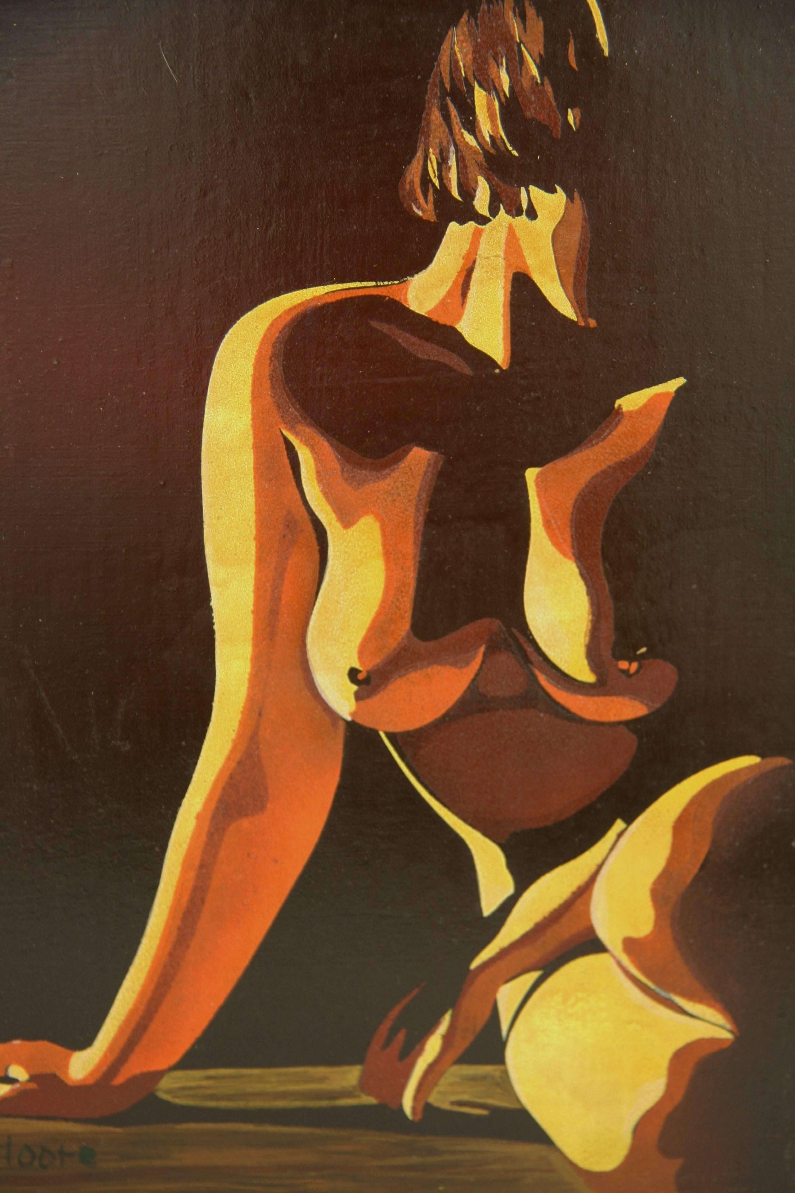 Female Nude Painting by B. Moore 1