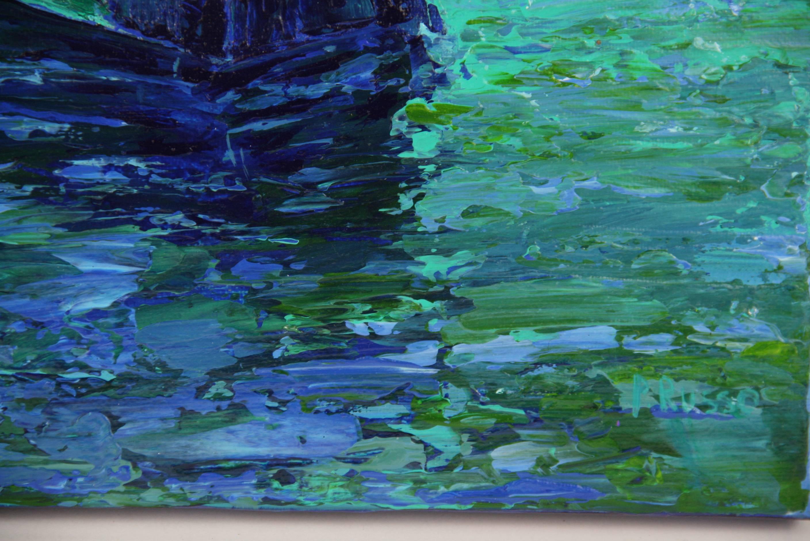 Dingy Seascape Palette Painting 1