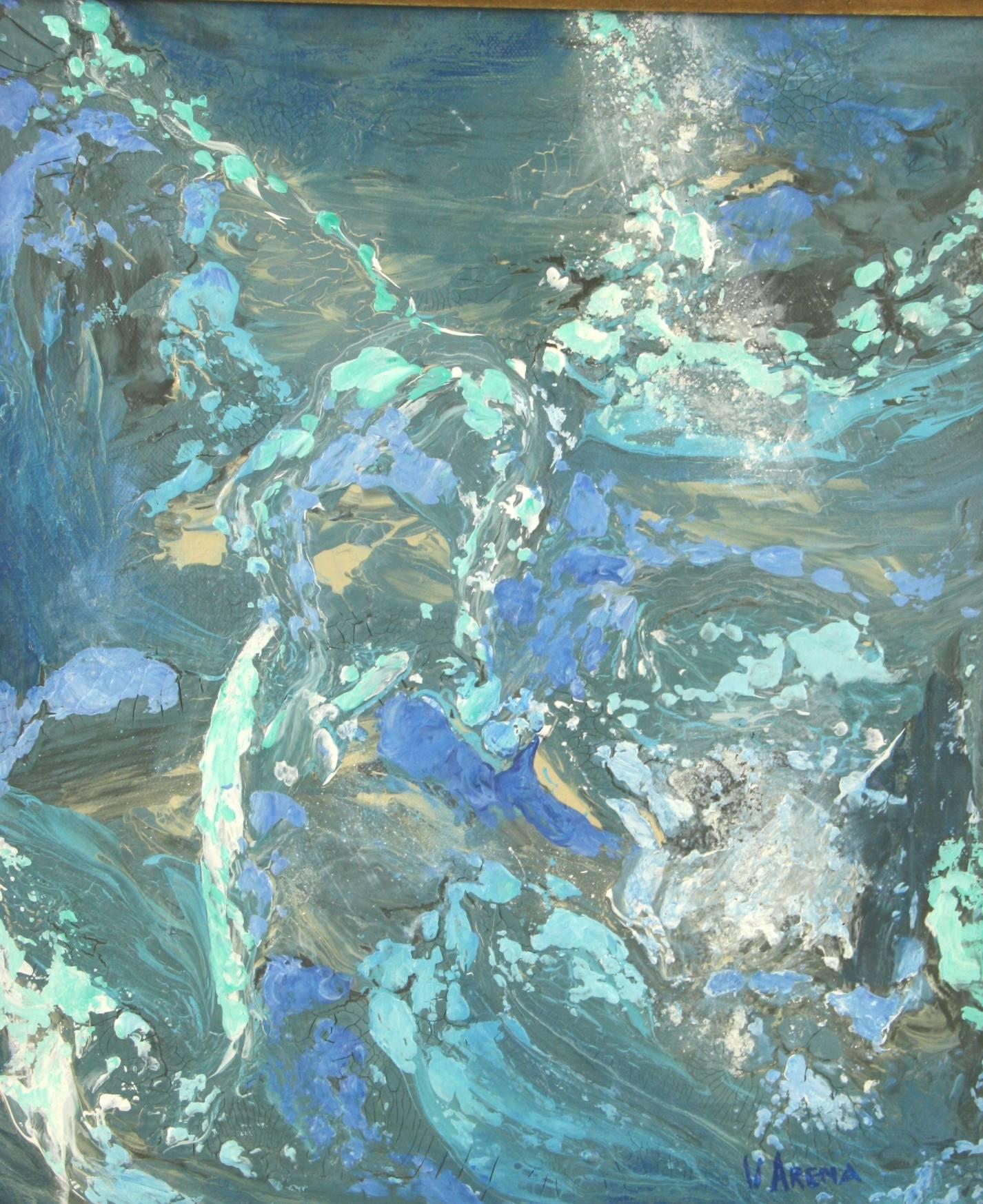 Blu Abstract Painting 1