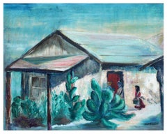 Old House at Capistrano, Laguna Beach Figurative Landscape, CA Pioneer Artist