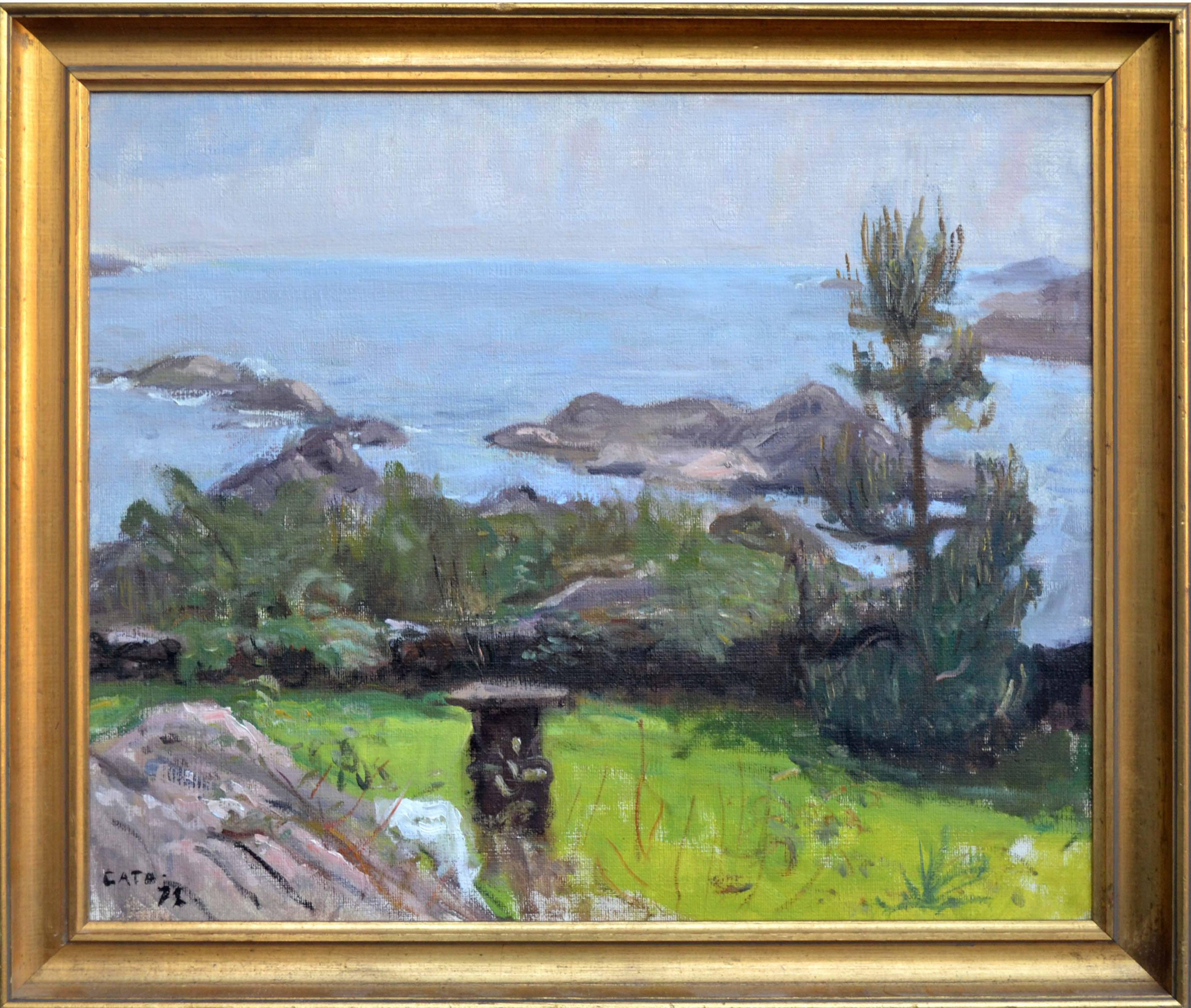 Landscape Painting di Hendrik Cate - Acque costiere