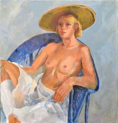 Vintage The Blue Chair Figurative 