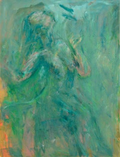 Teal Figurative Abstract