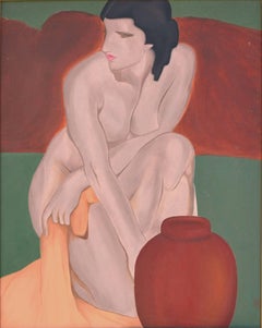 Figurative Pose des Künstlers