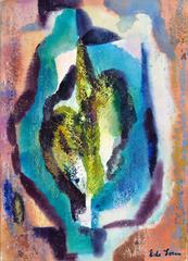 Cyan Abstract 8