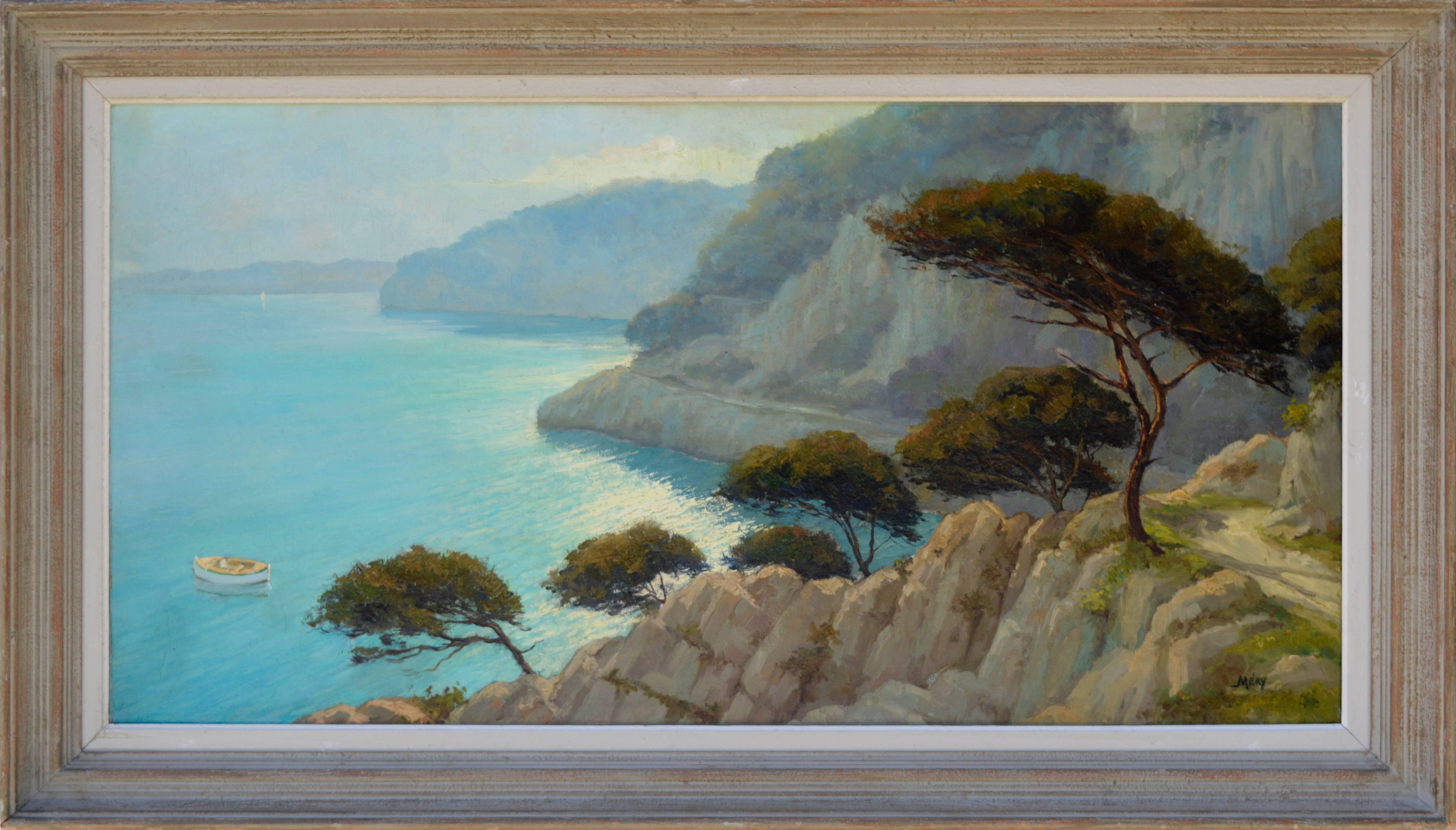 Louis Mery Landscape Painting - Cape d'Antibes 