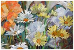 Gladiolas and Daisies