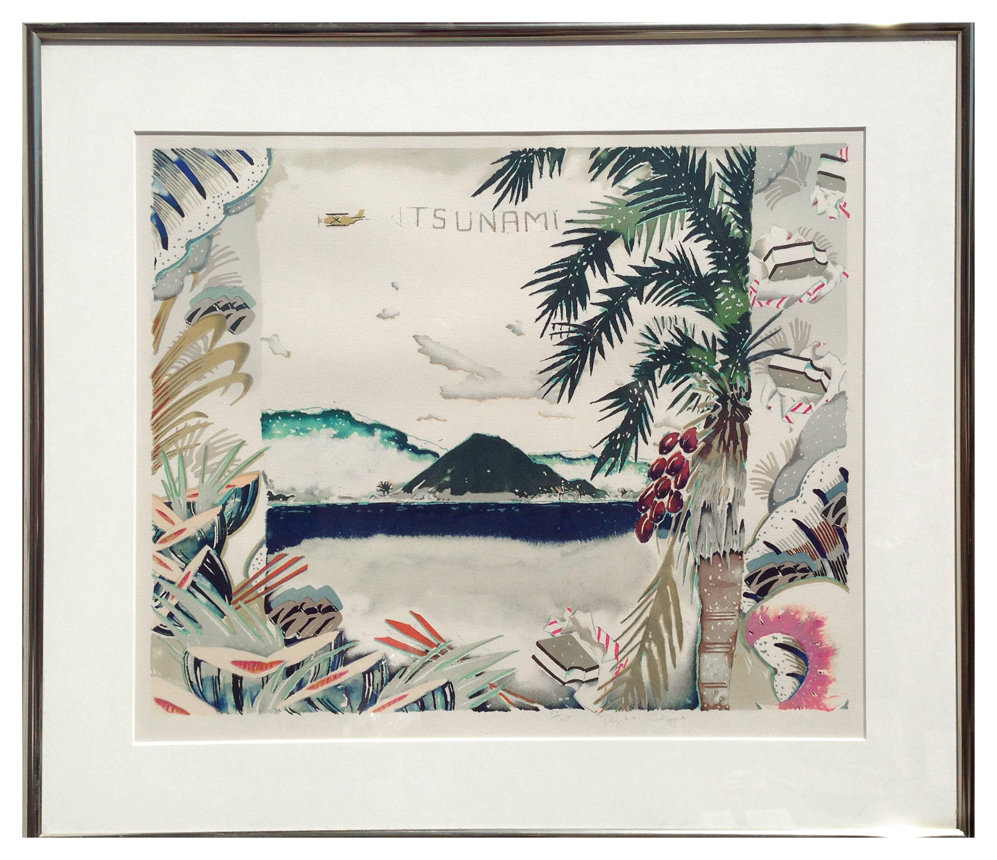 Tsunami - Painting by Elizabeth Schippert