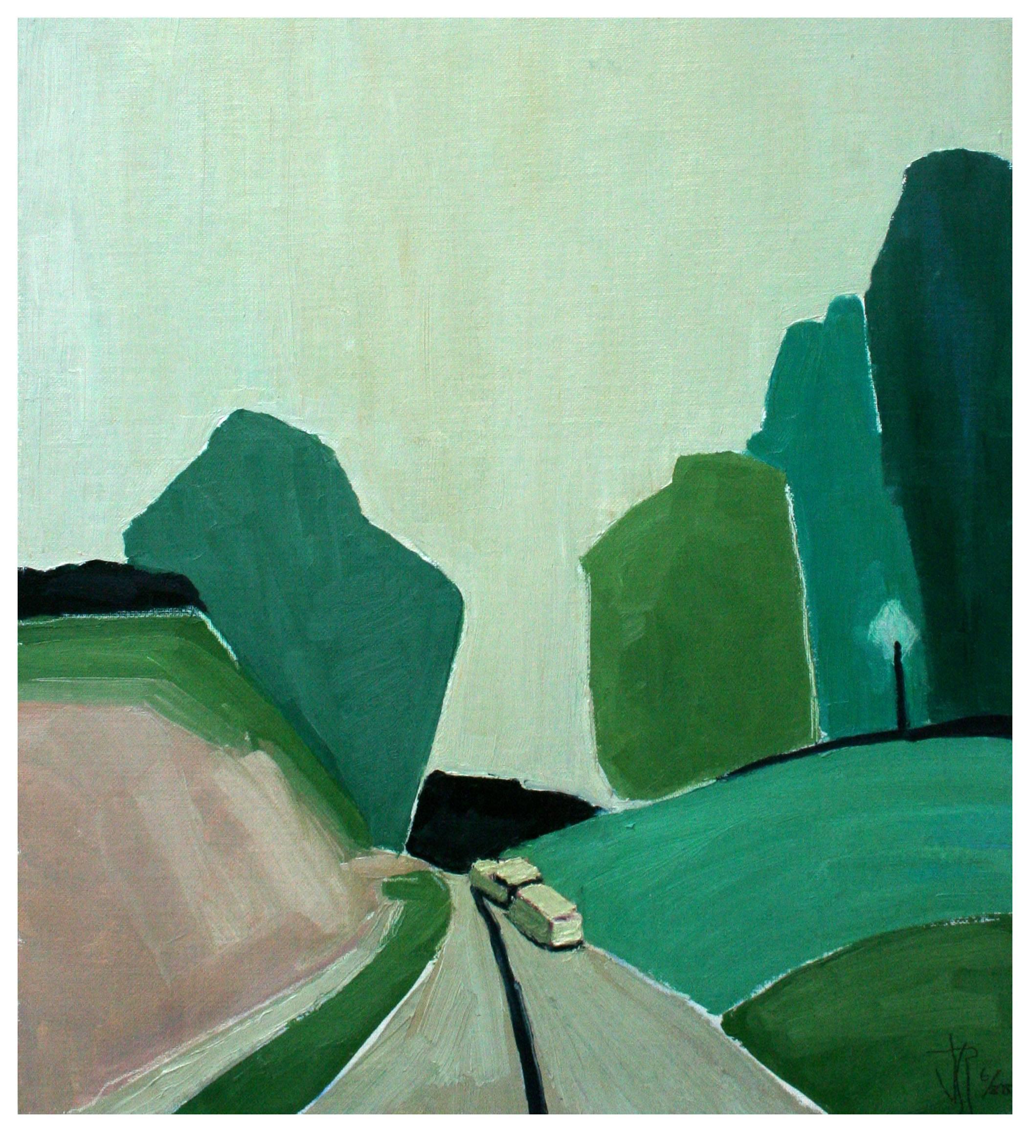Virginia Rogers Abstract Painting - Through the Valley