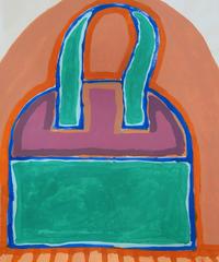 Porte-monnaie turquoise abstrait