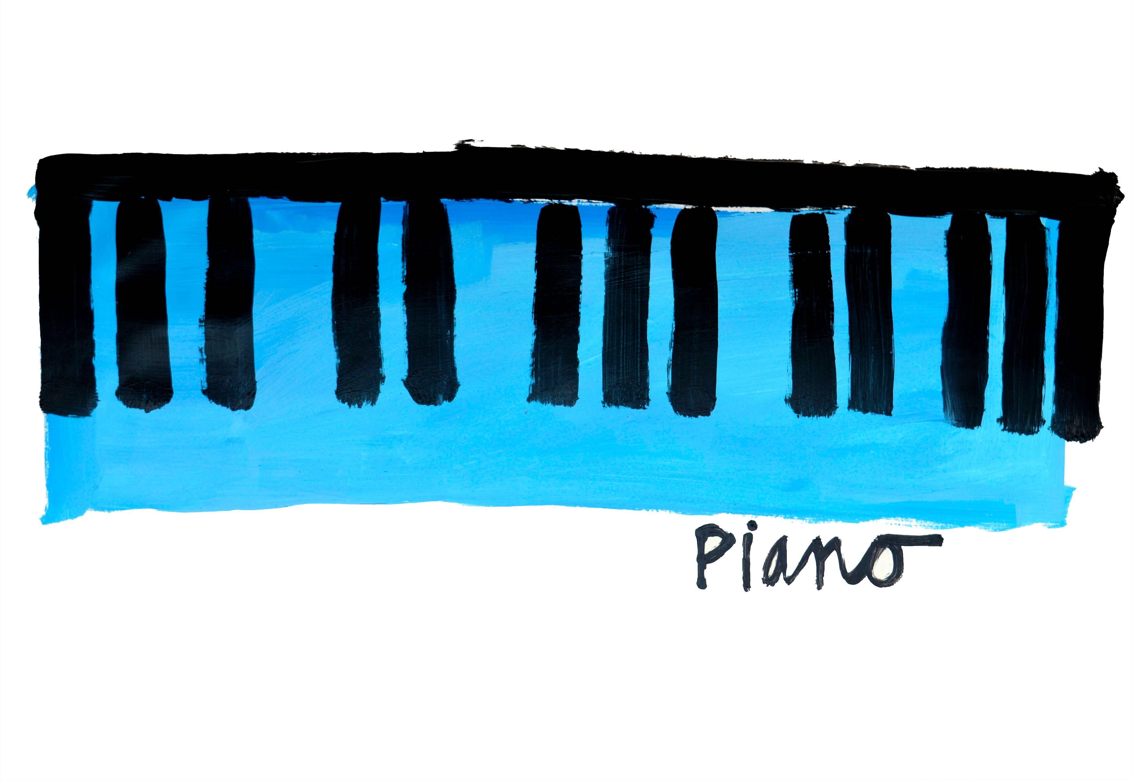 Michael William Eggleston Abstract Painting - Piano 