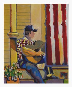 Man and His Guitar Figurative 