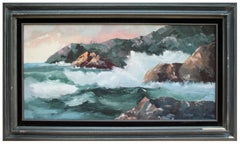 Big Sur Coast, Vintage 1970s Panoramic Pacific Seascape by John Zaccheo