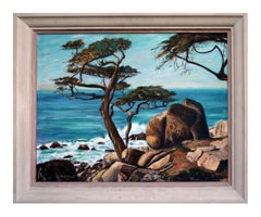 Mid Century California Seascape at Near Point, Carmel 