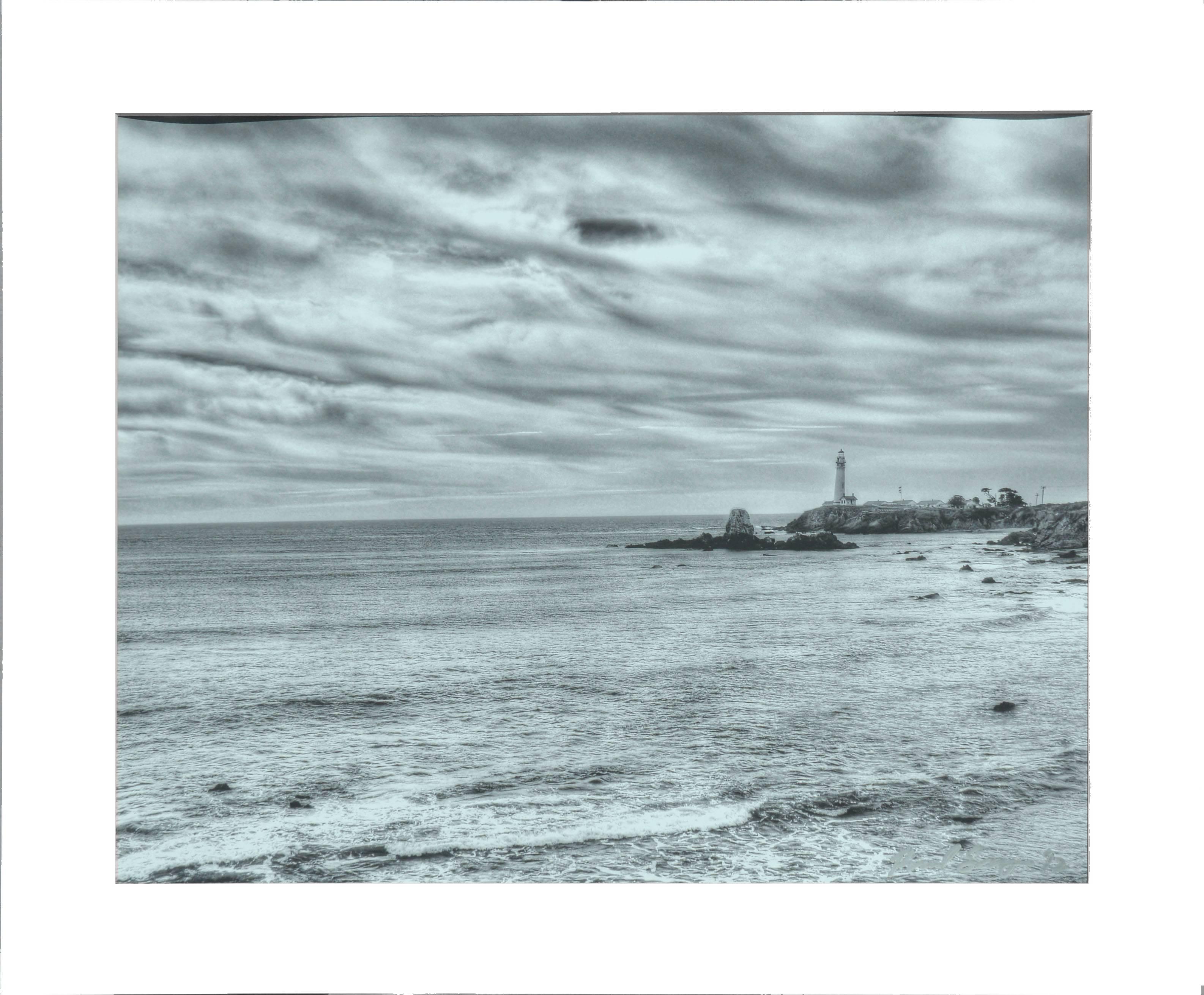 Richard Singer Black and White Photograph - Pigeon Point Lighthouse