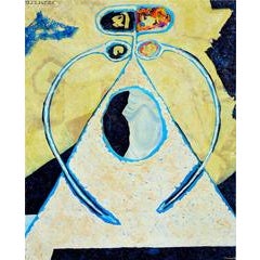 Yellow and Blue Abstract 11