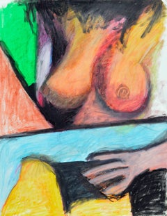 Nude at the Beach - Abstract Figurative 