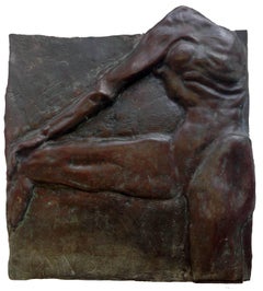 Bronze Relief Nude Torso