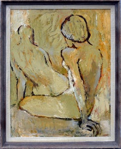 Mid Century Modern -- Two Abstracted Nude Figures