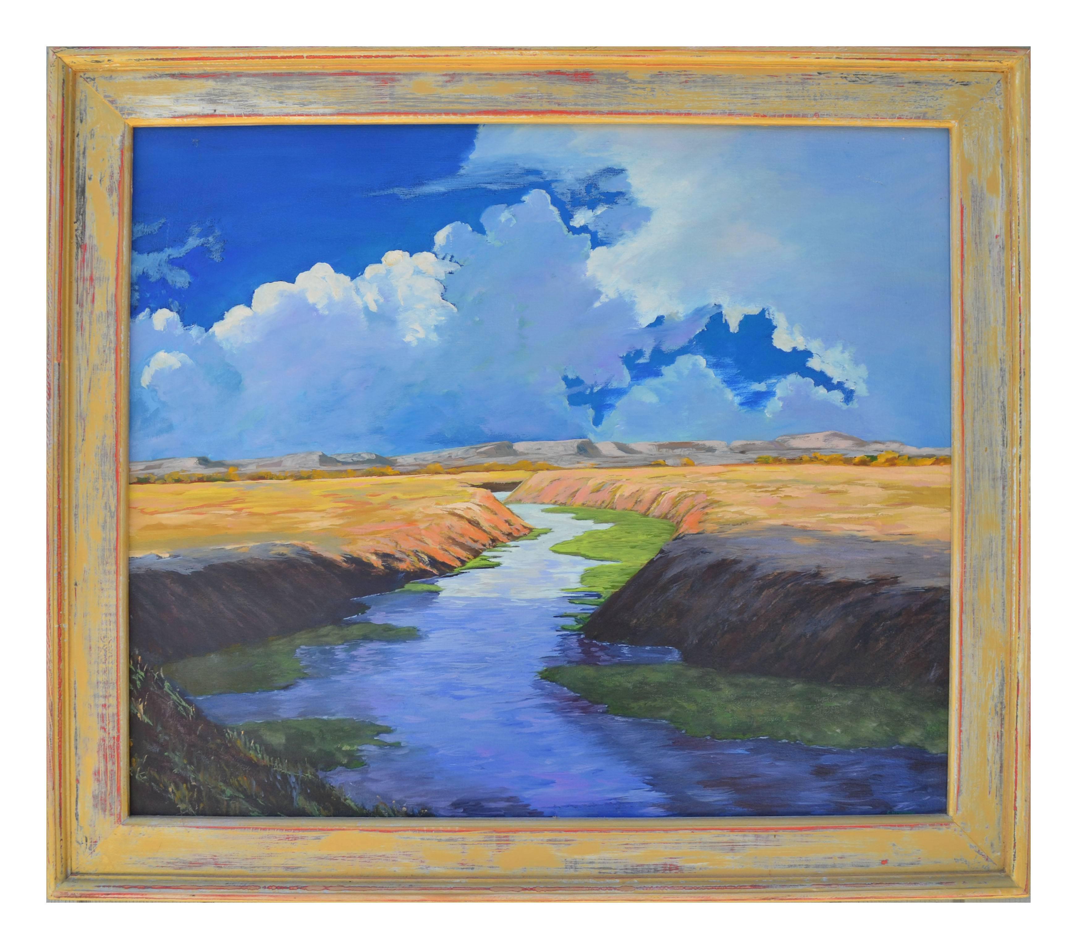 Unknown Landscape Painting - The River, New Mexico