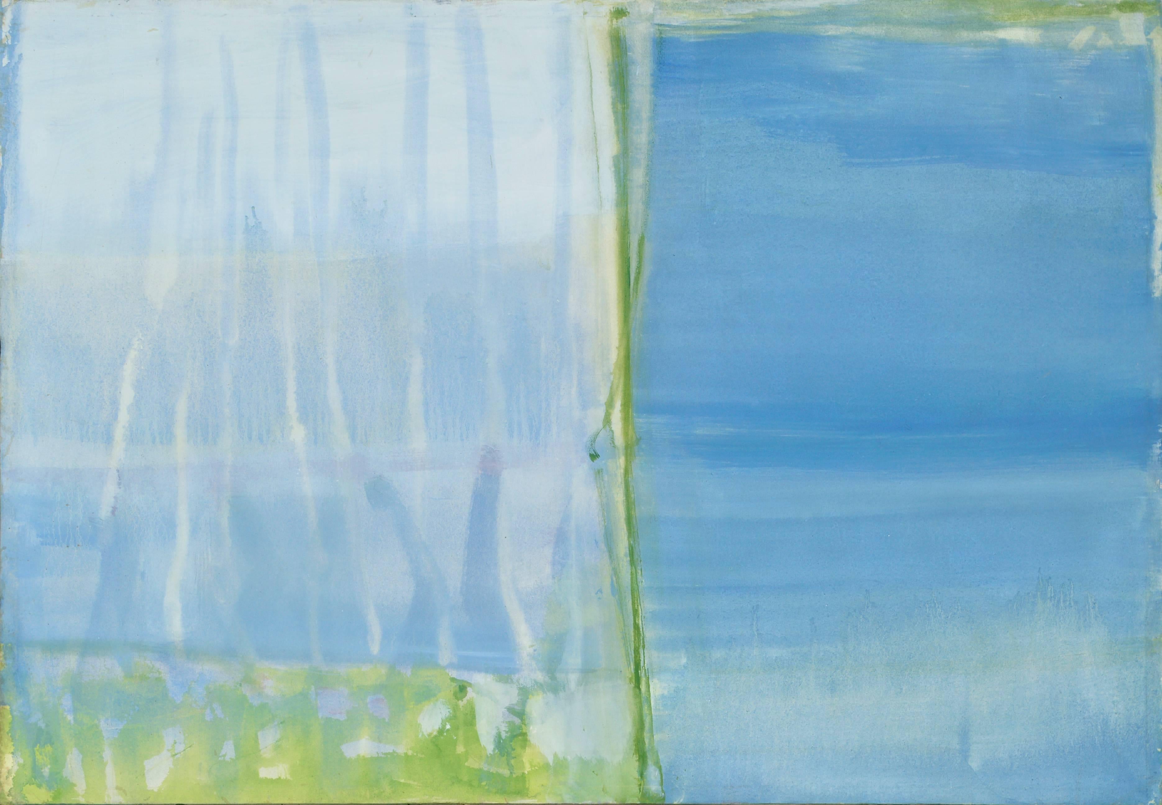 Irene Pattinson Abstract Painting - Serene Water & Sky