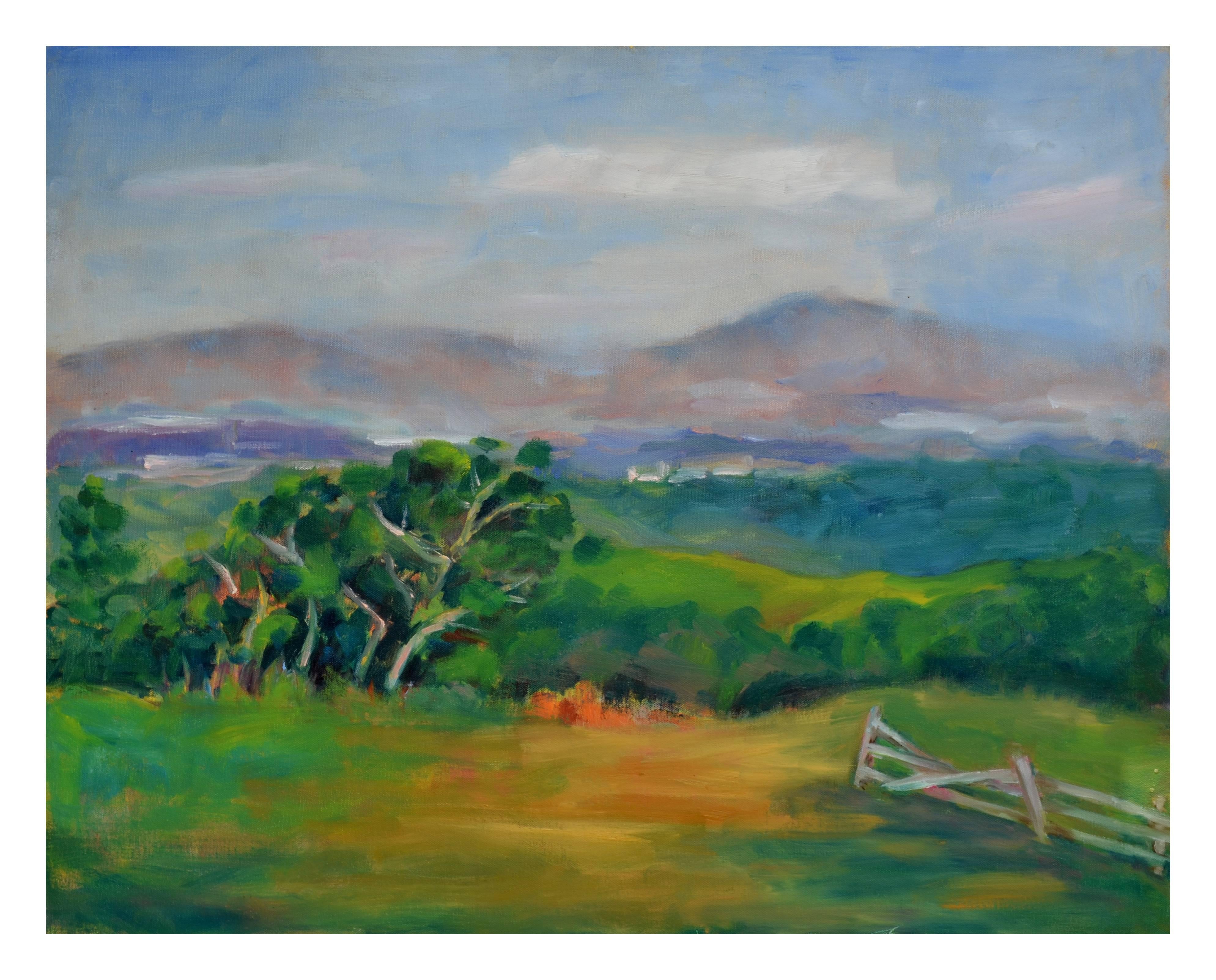 Landscape Painting Jack Lynn - Paysage des montagnes côtières du Monterey