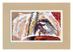 Red and Brown Mesh Abstract 6
