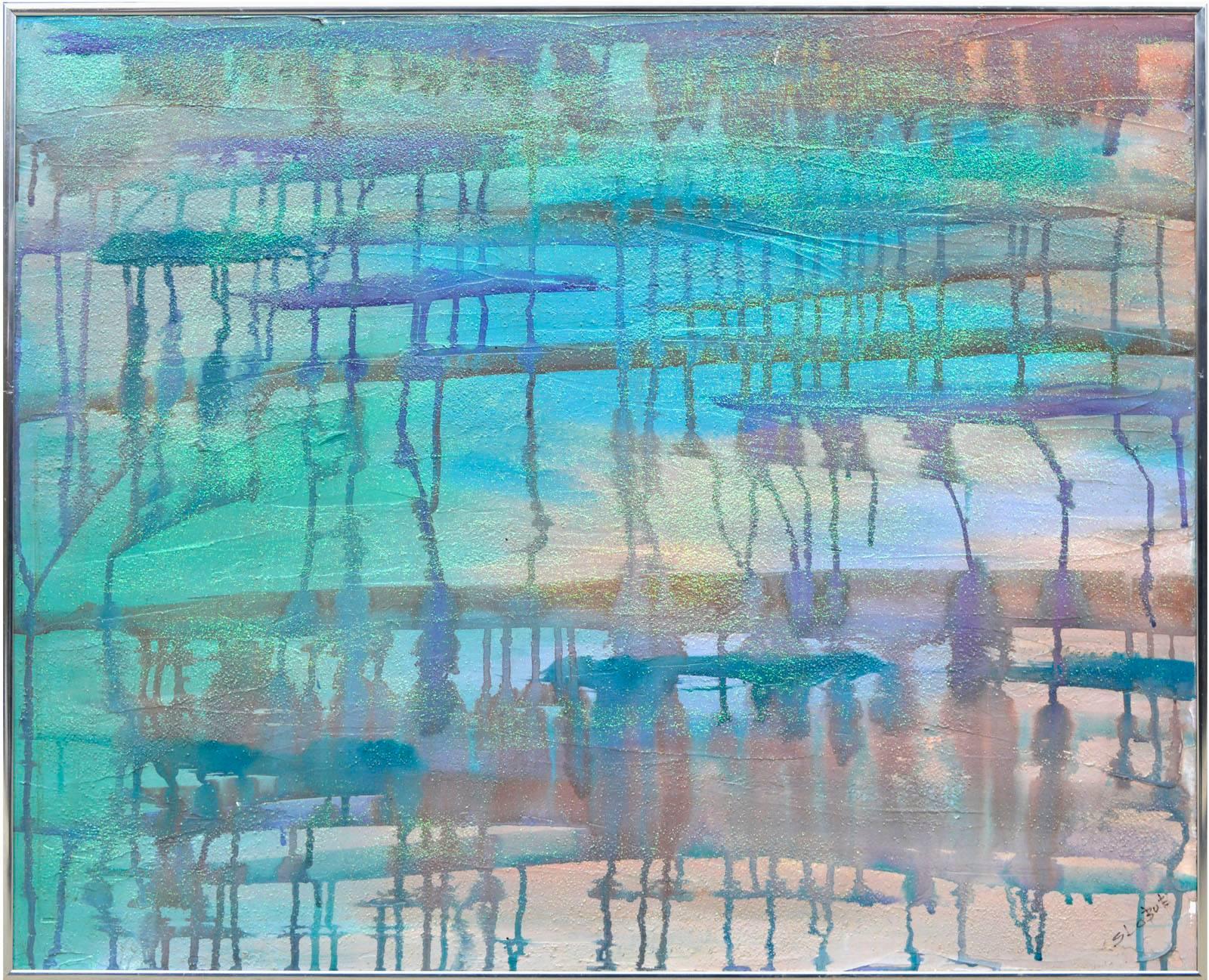 Sandra Marie Lobue-Erba Abstract Painting – Mehrfarbig Abstraktes Multicolor