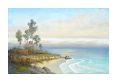 Mid Century Carmel Coast and Eucalyptus Landscape