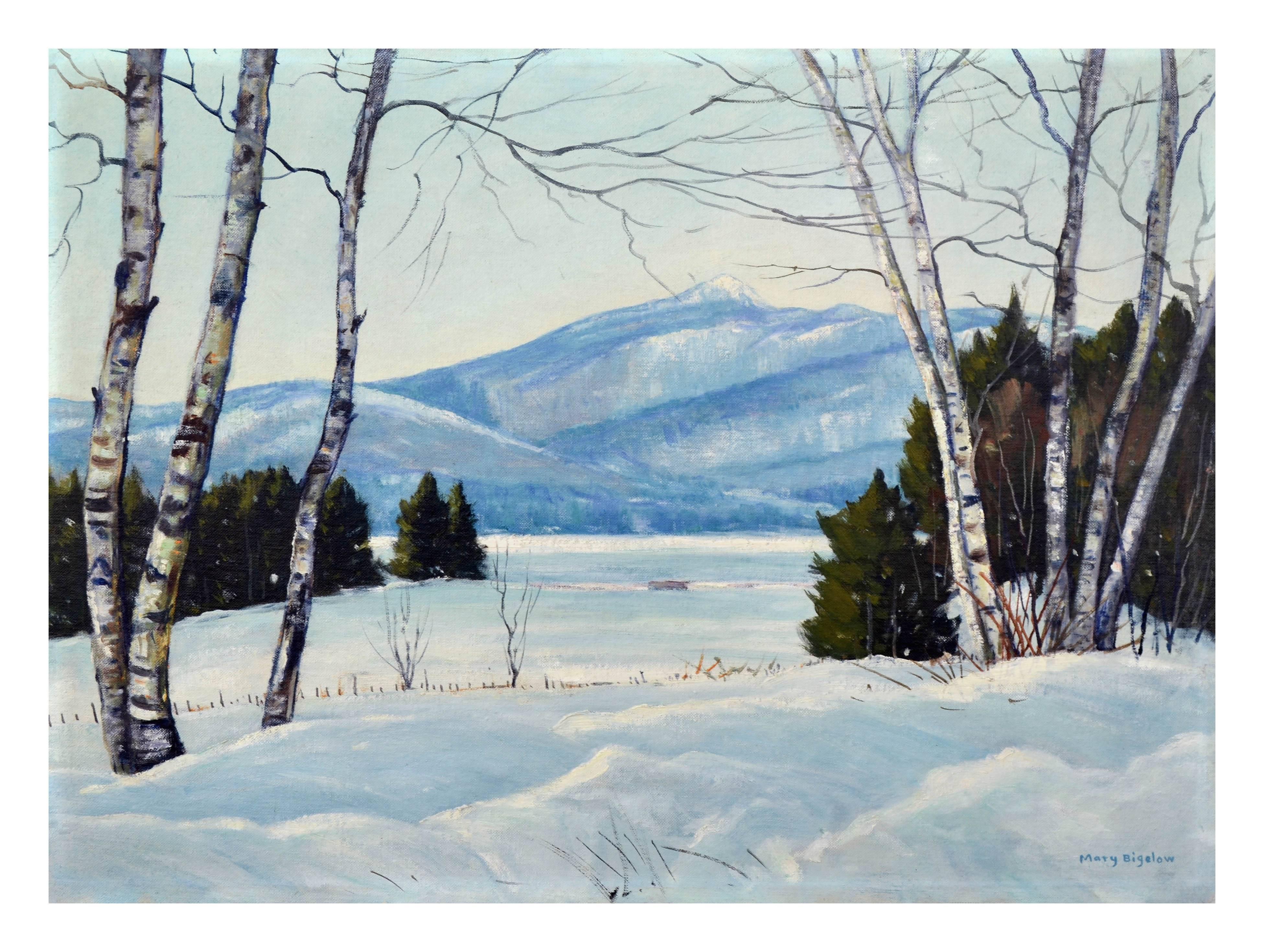Mary Porter Bigelow Landscape Painting - New Hampshire in White