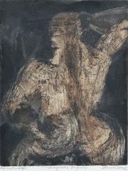 « Figure majestueuse » - Aquatinte figurative abstraite