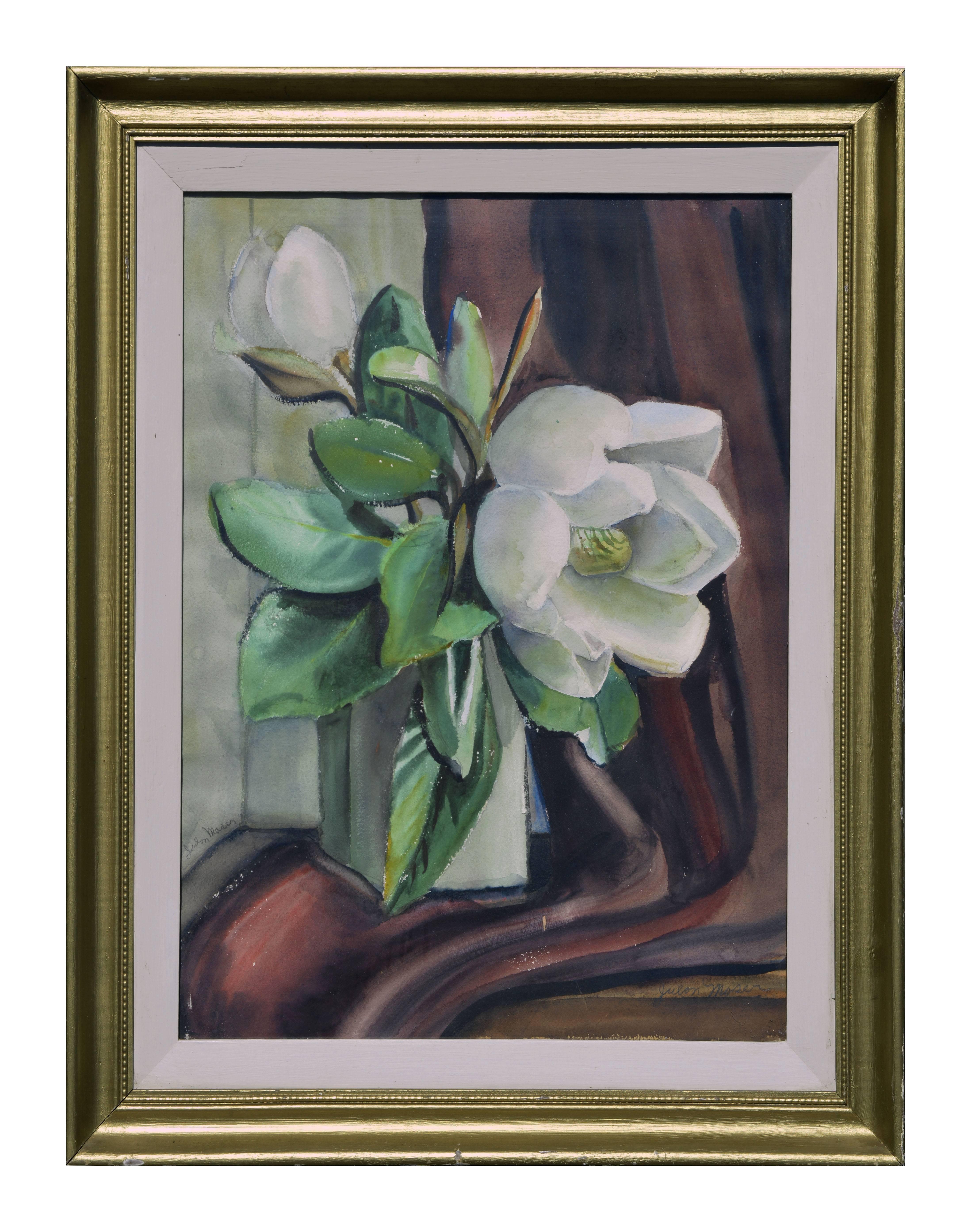 Julon Moser Still-Life Painting - Magnolia Blossom