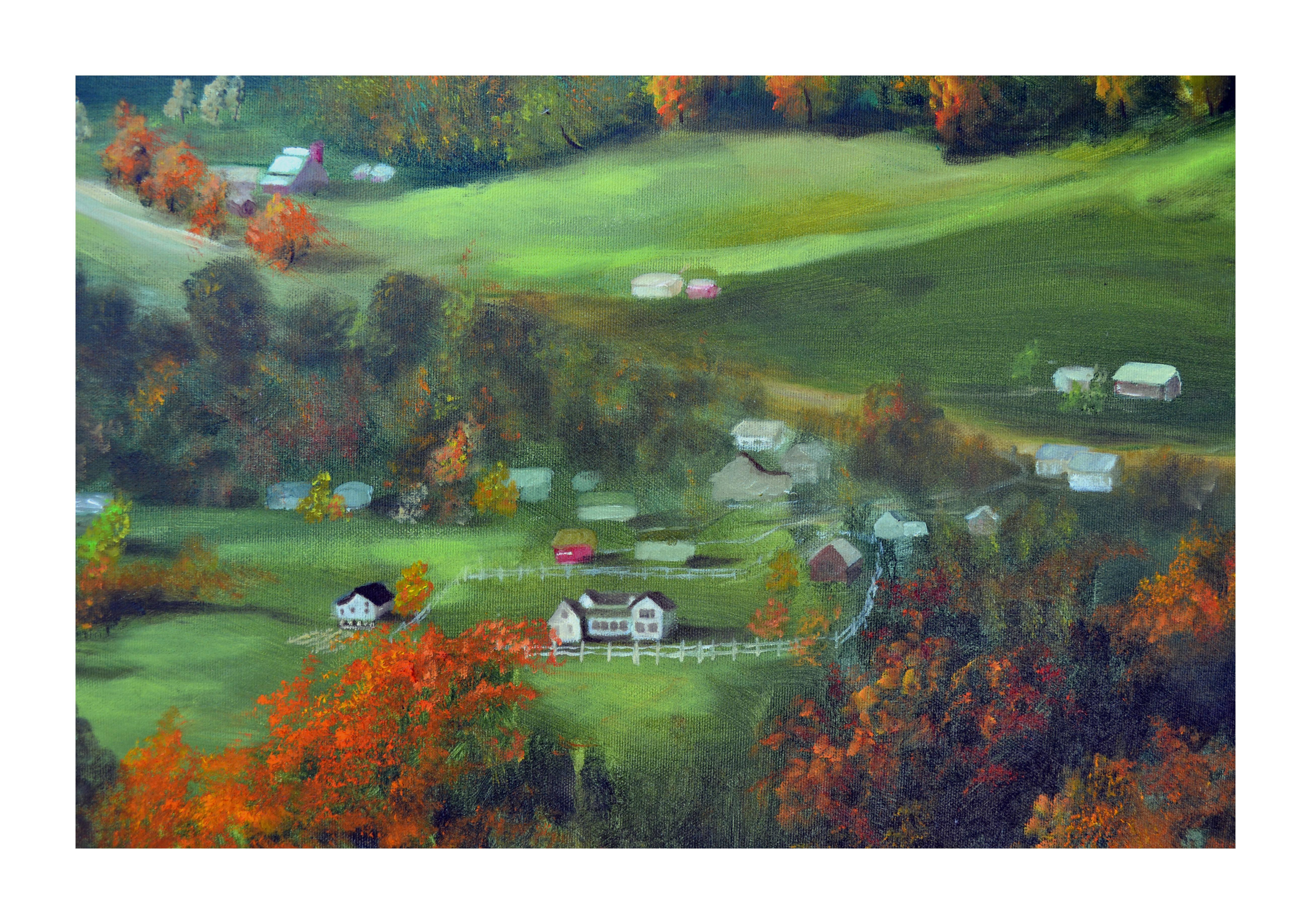 Autumn Valley - Painting by Bill Barnett
