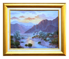 Sunset in the Desert Landscape 
