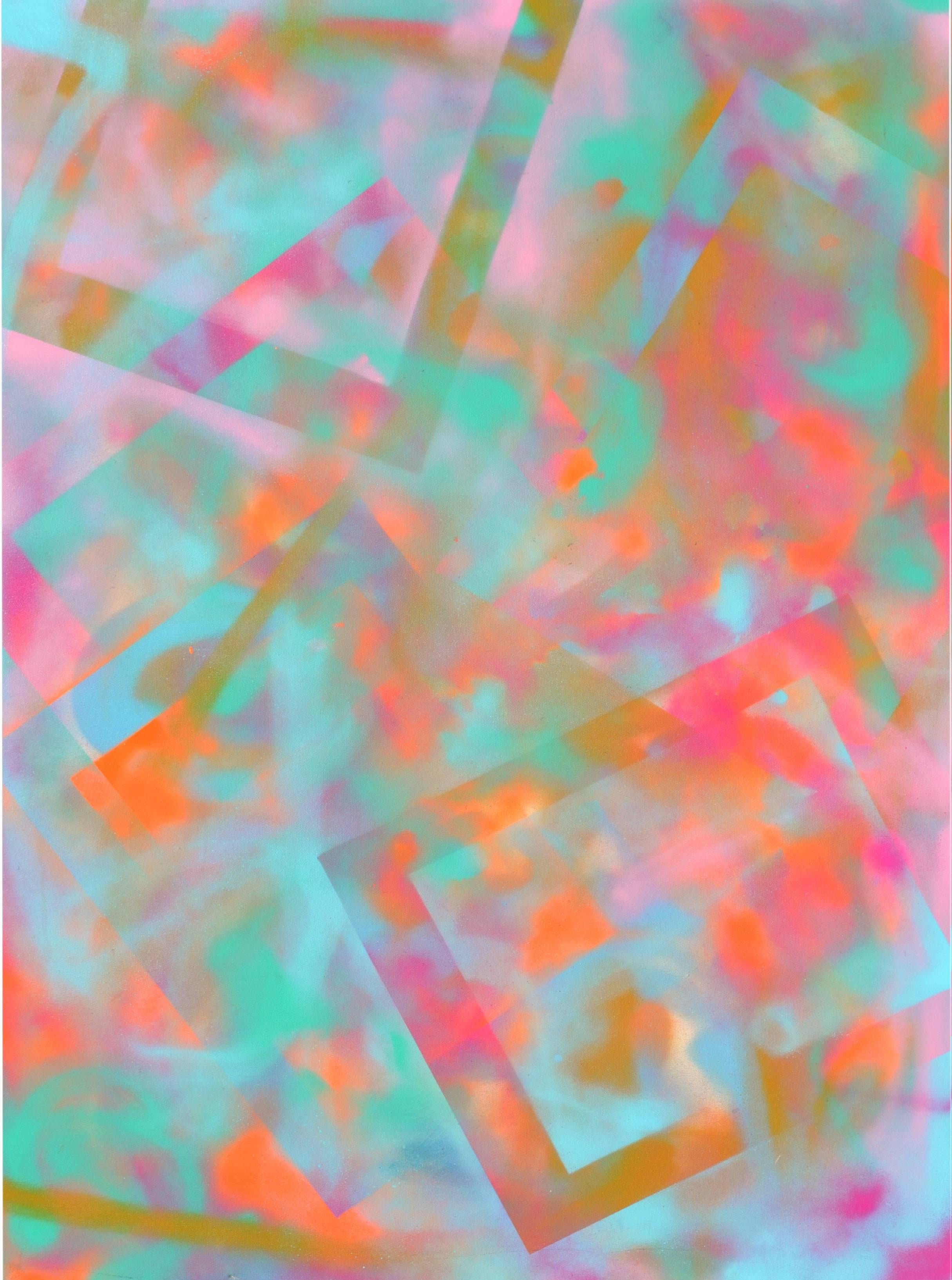 Pink and Cyan Abstract