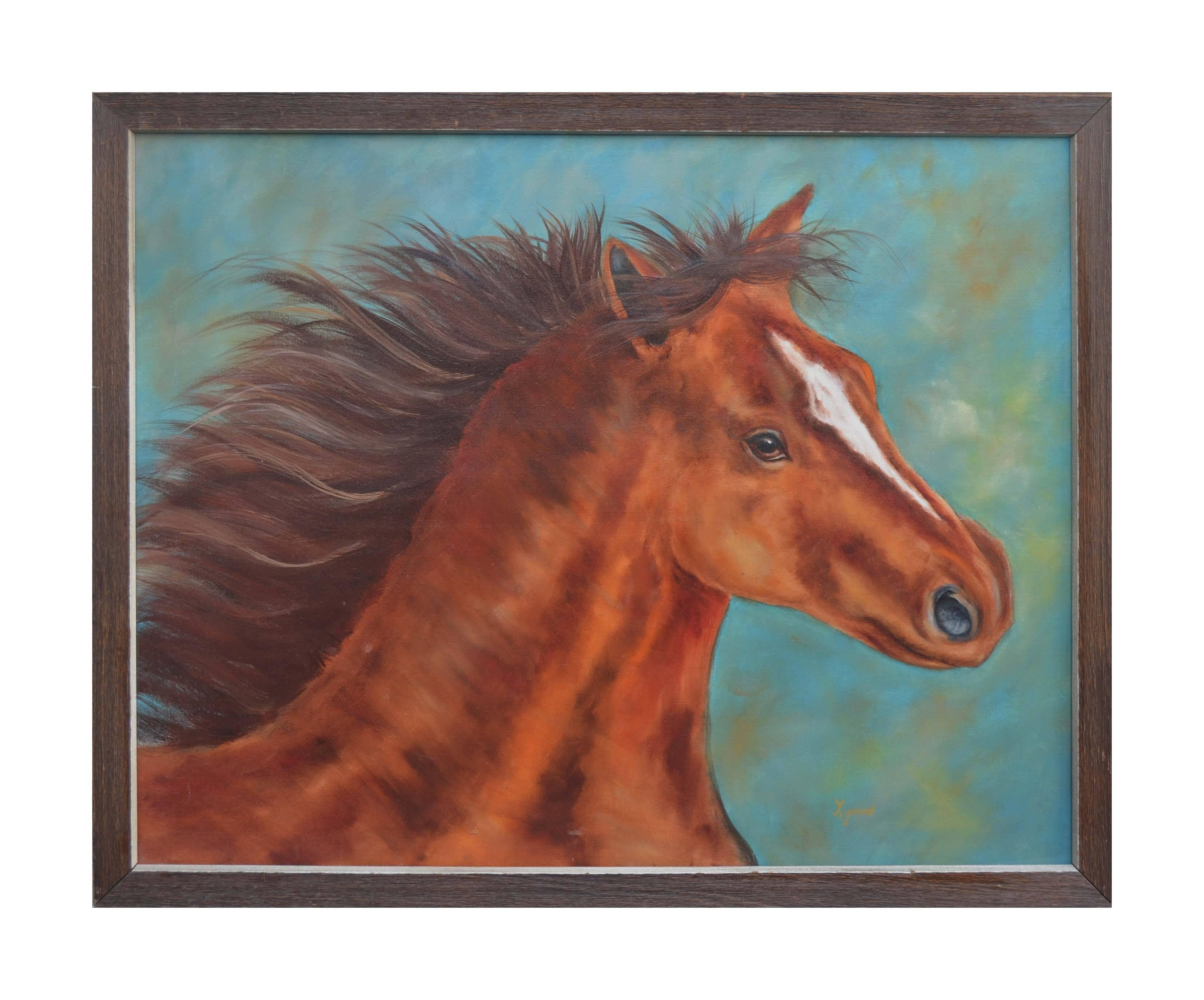 Unknown Animal Painting - Future Champion Foal