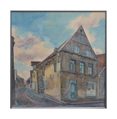 Germany, The Old Bakery - European Watercolor Landscape