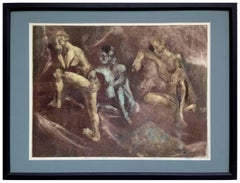 Tres desnudos femeninos - Abstracto figurativo