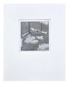 "Knife and Fork" - Surreal Landscape of Cutlery in the Clouds