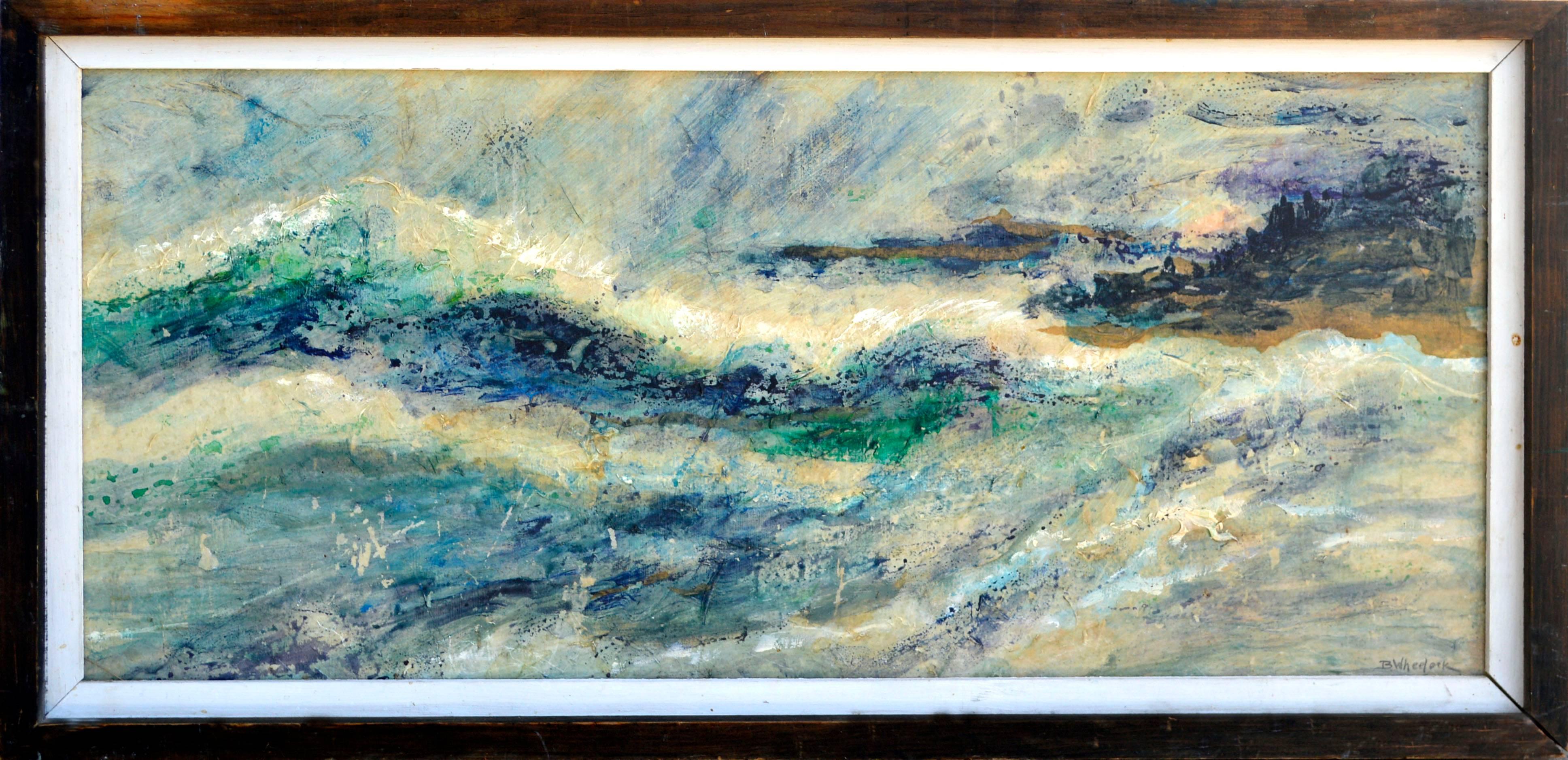 Beatrice Wheelock Abstract Painting - Abstract Waves
