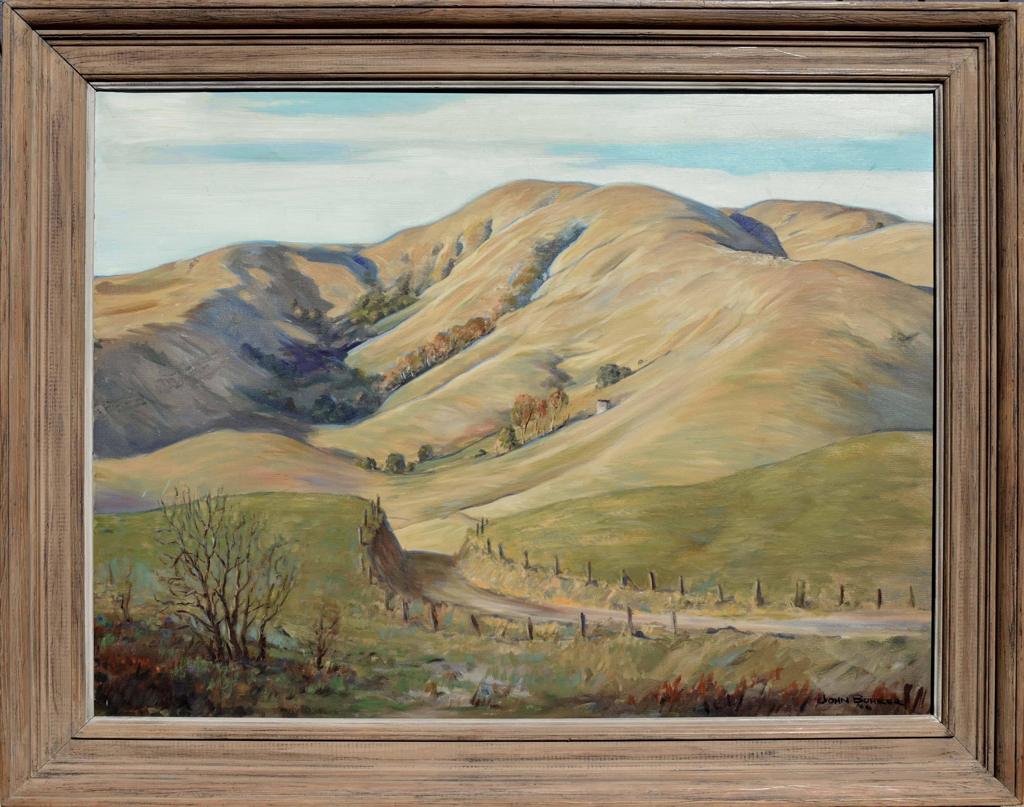 John Busch Bohrer Landscape Painting - California Bay Area Landscape