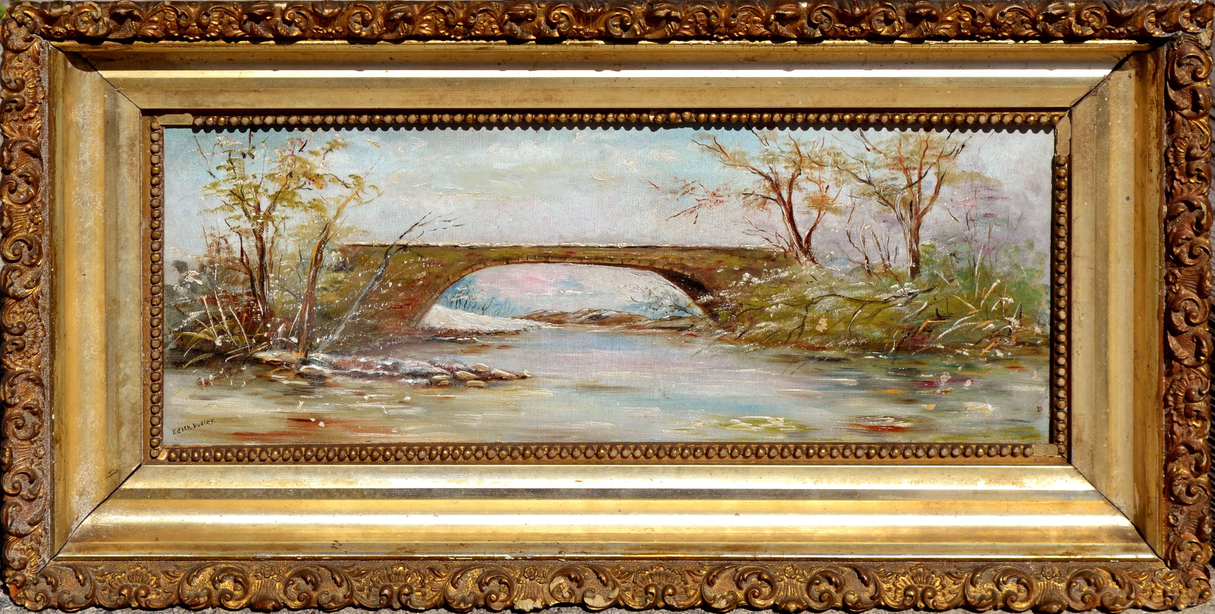 Edith Dudley Landscape Painting - Late 19th Century Serene Waters Landscape