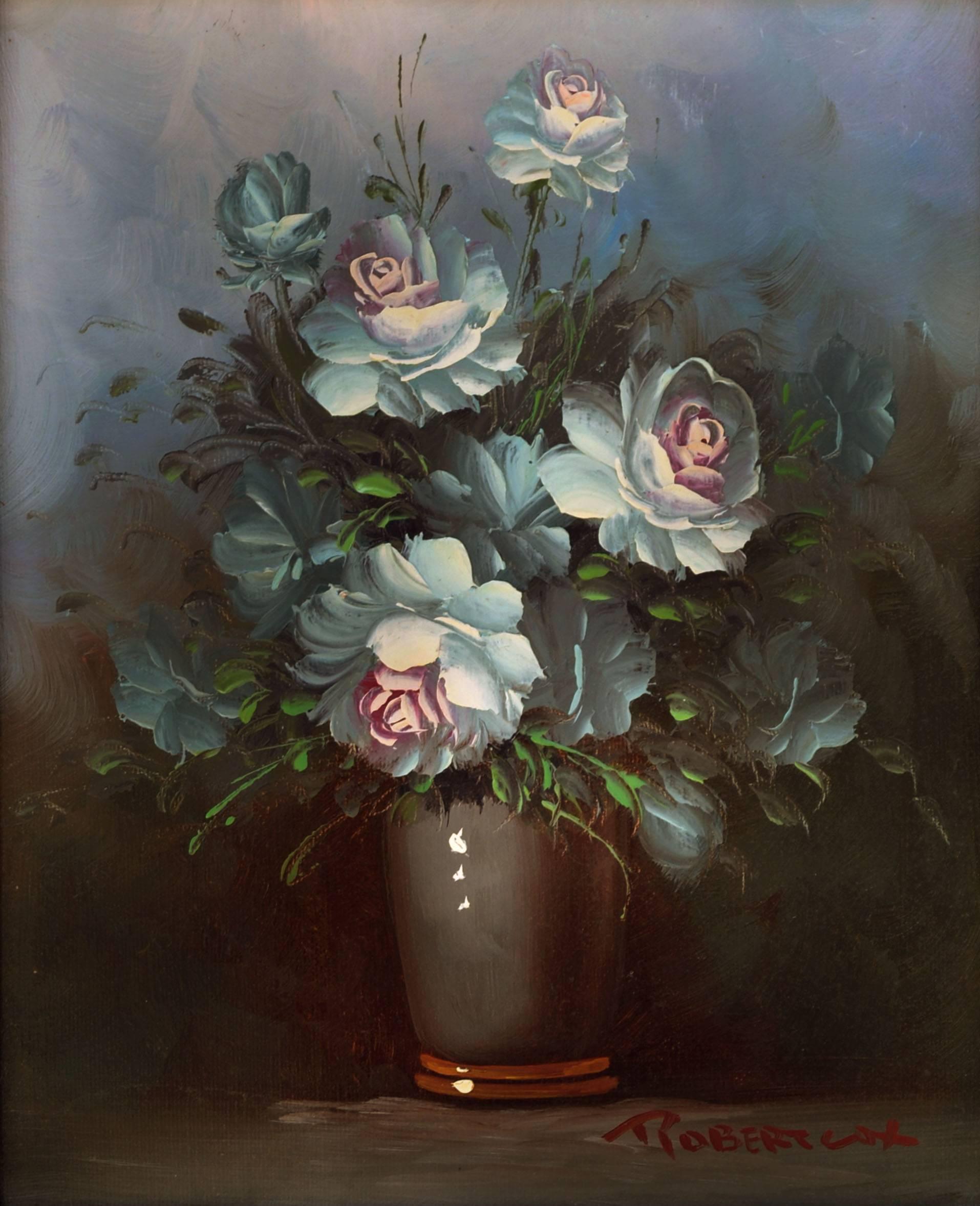 Rose Still Life - Painting by Unknown