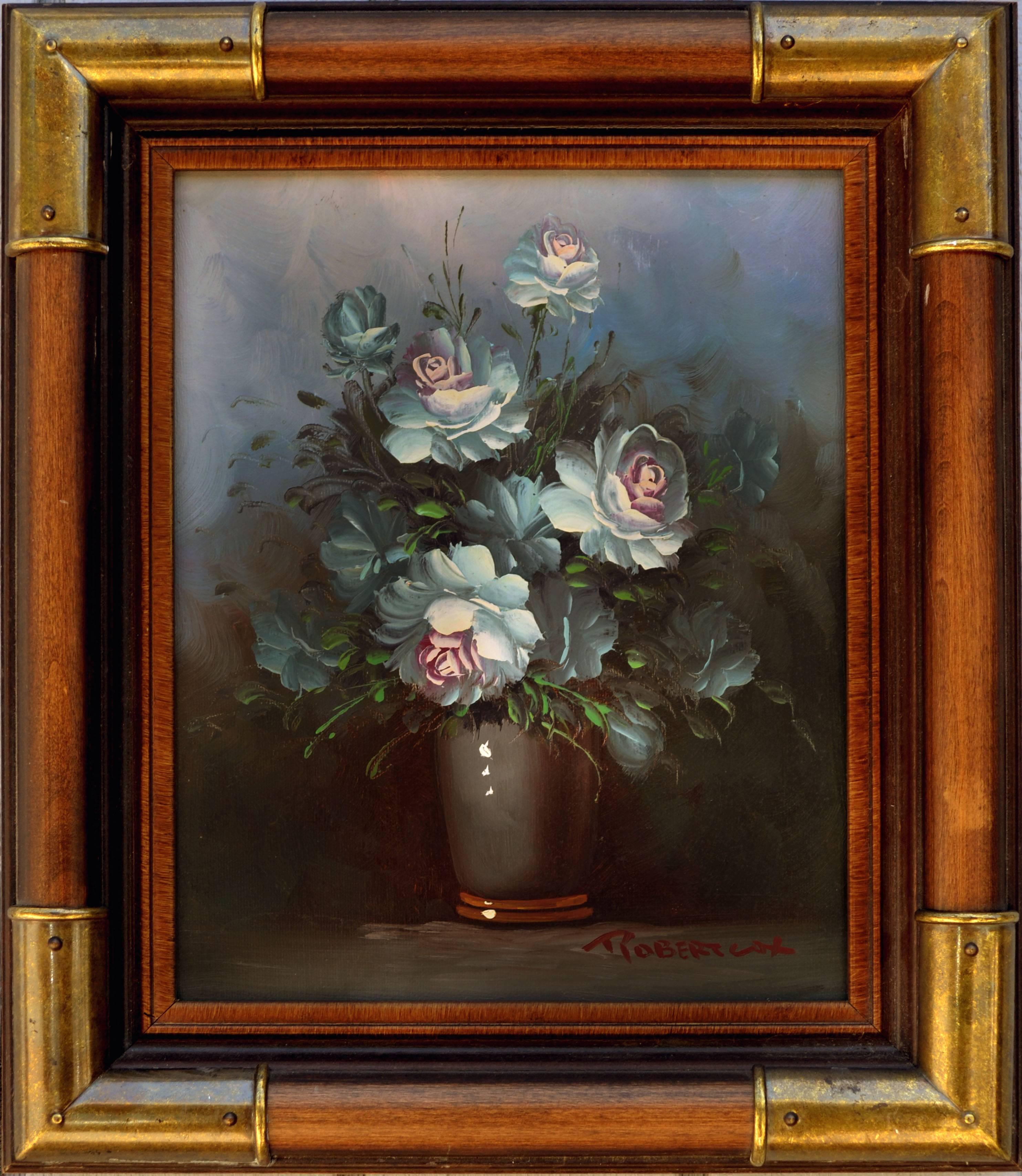 Unknown Still-Life Painting - Rose Still Life